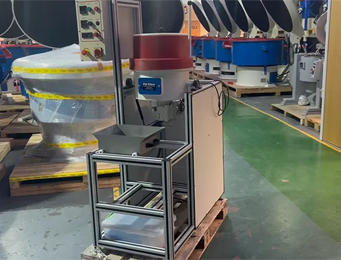 two turbo 20 centrifugal disc finishing machines