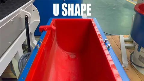 U Shape Vibratory Trough